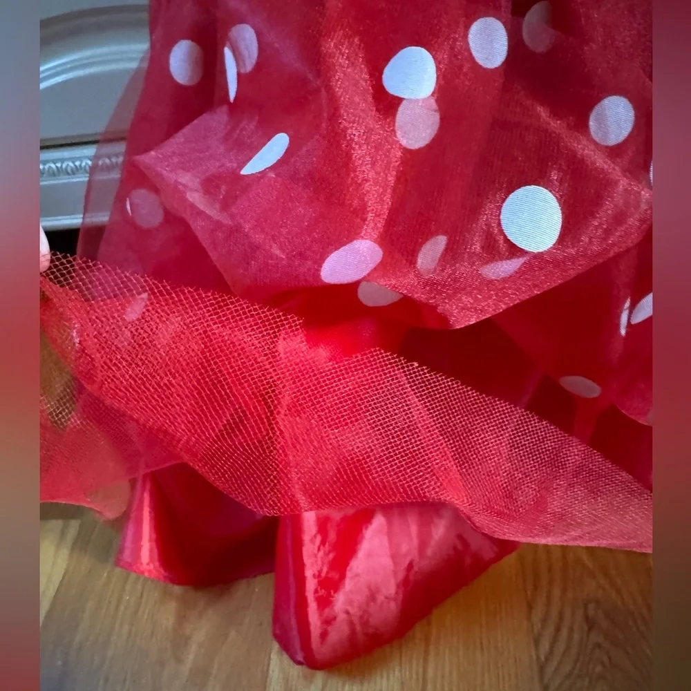 Minnie Mouse Dress Shoes ears Disney Store costume Polka Dot World 6 4th of July